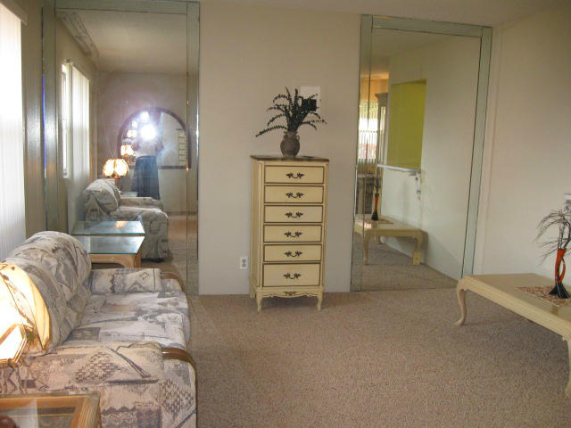 135 Valencia F Delray Beach, Unit F Delray Beach, FL 33446 - Photo 8 of 32 Living Room, custom mirrors