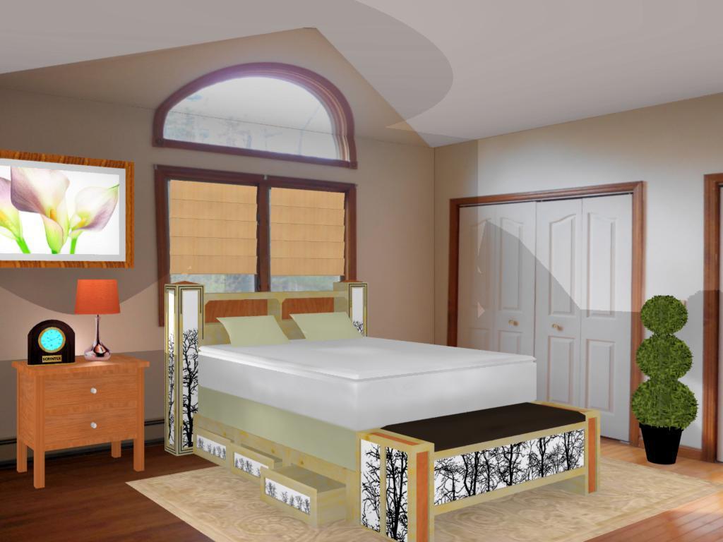 90 Rideout Lane Gardiner, ME 04345 - Photo 19 of 34 Virtual staging of Master Bedroom.