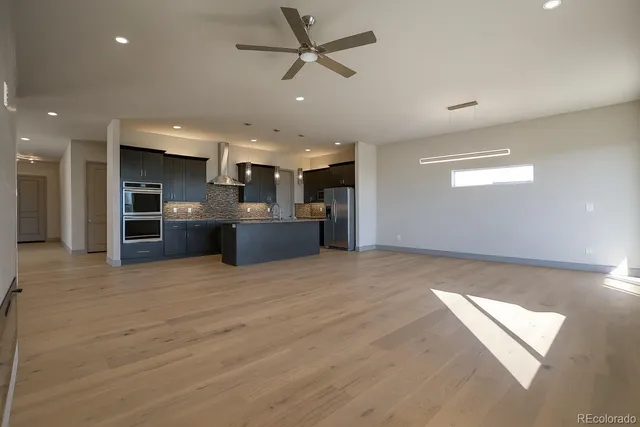 a view of kitchen and windows