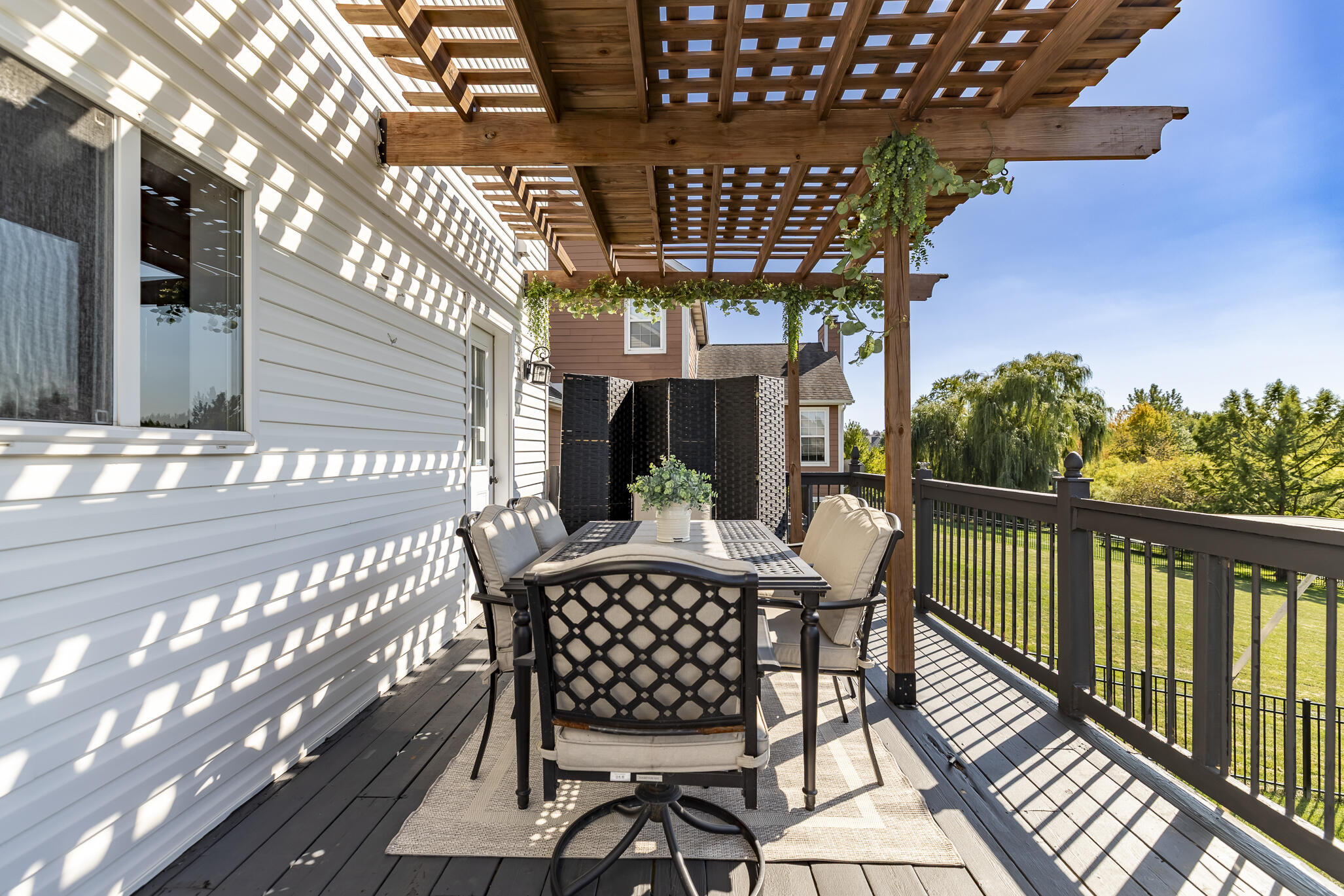 12492 Washington Street Crown Point, IN 46307 - Photo 37 of 43 a view of a chairs and table in the balcony