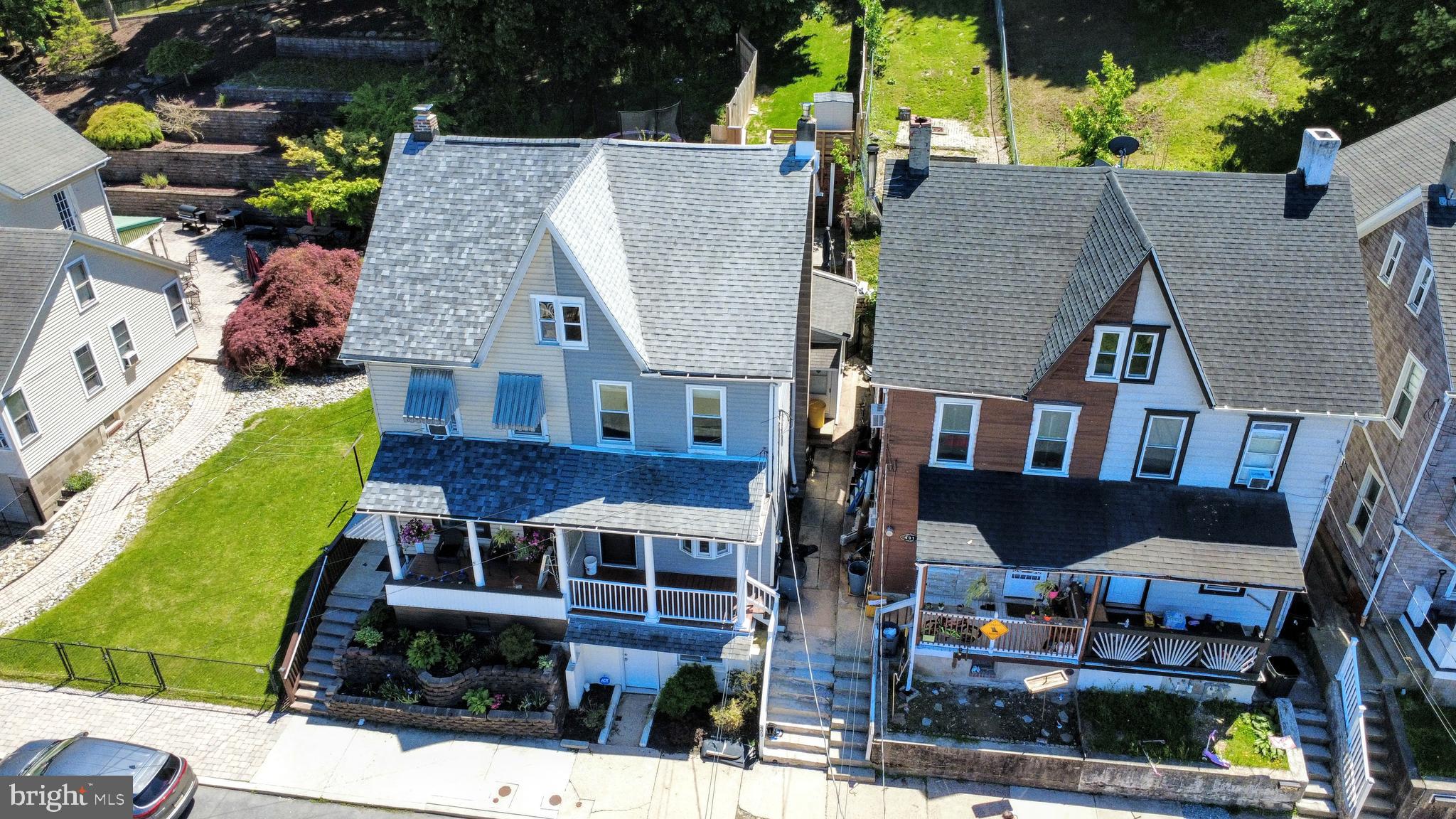 429 West South Street Slatington, PA 18080 - Photo 2 of 22 an aerial view of multiple houses with a yard