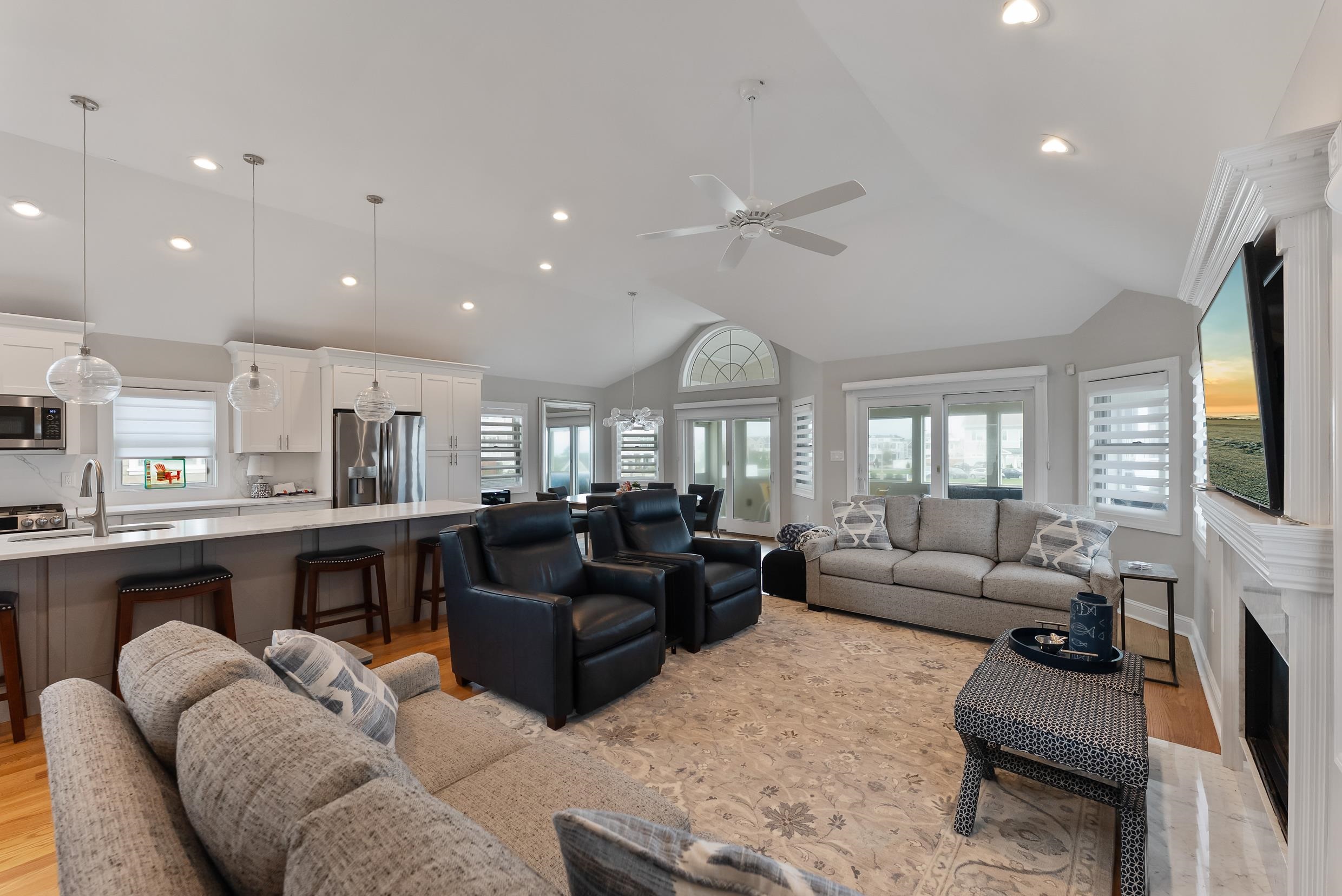 120 113th Street Stone Harbor, NJ 08247 - Photo 6 of 50 a living room with furniture fireplace and flat screen tv