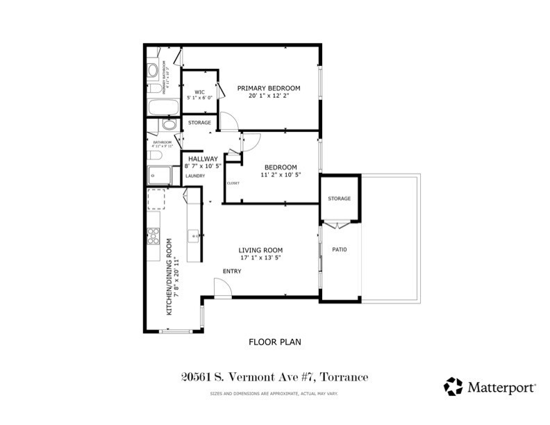 20561 South Vermont Avenue, Unit 7 Torrance, CA 90502 - Photo 24 of 24 Floorplan