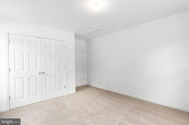 an empty room with a natural light