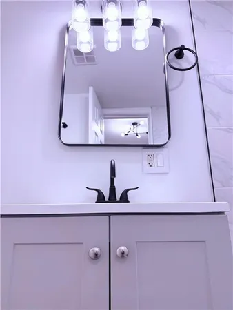 a close view of light fixtures