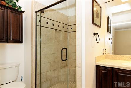 10813 Cahill Road Raleigh, NC 27614 - Photo 15 of 25 The luxurious master bathroom is newly renovated and features a seperate shower w/ glass frameless door! Master Bath/Spa