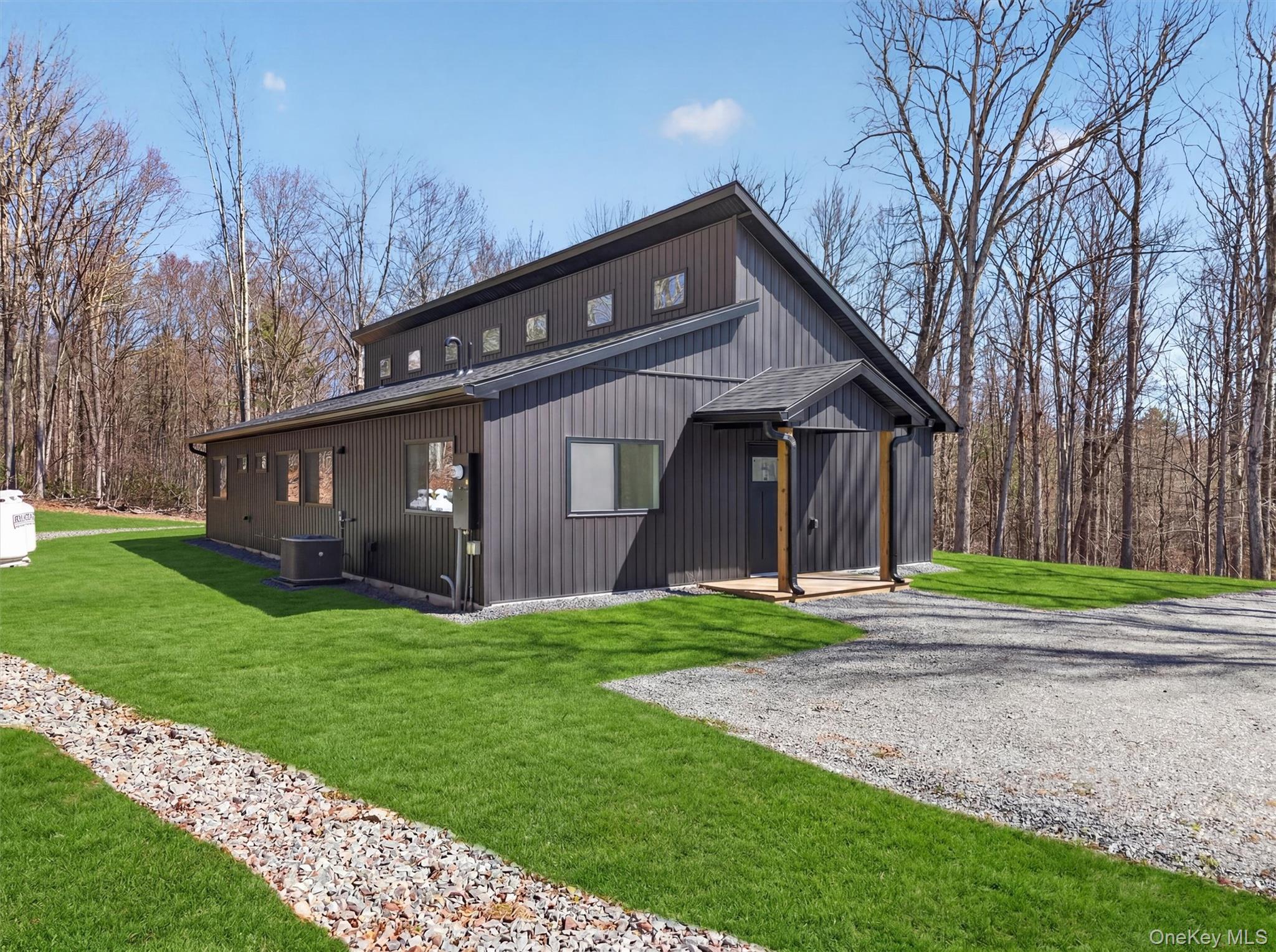 Modern design with transom windows