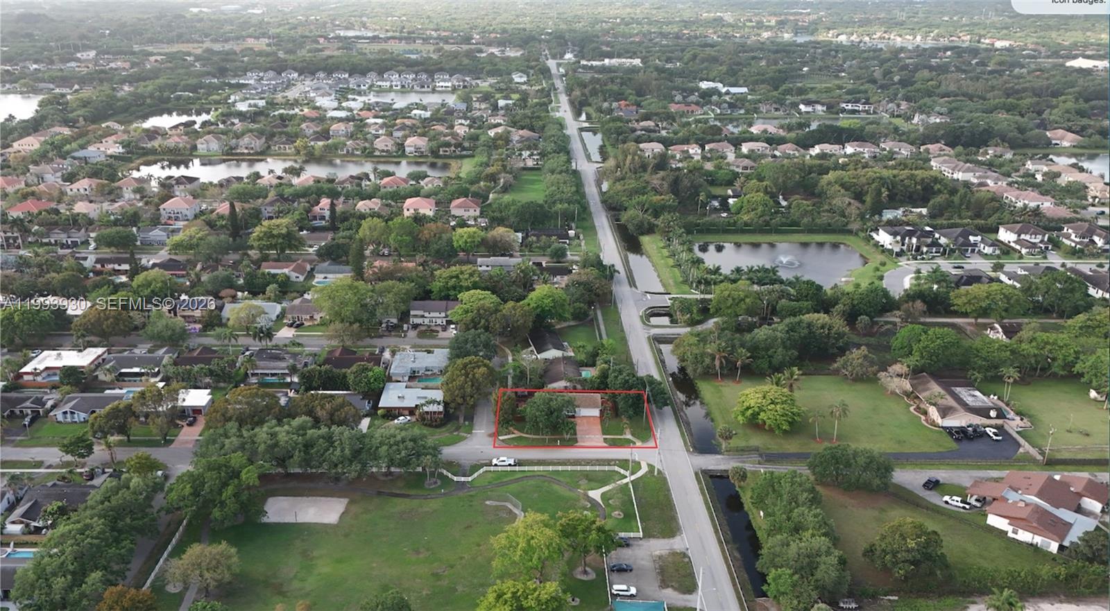 10550 Southwest 51st Street Cooper City, FL 33328 - Photo 7 of 37 an aerial view of residential houses with outdoor space and trees