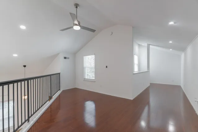 a view of a livingroom with a staircase