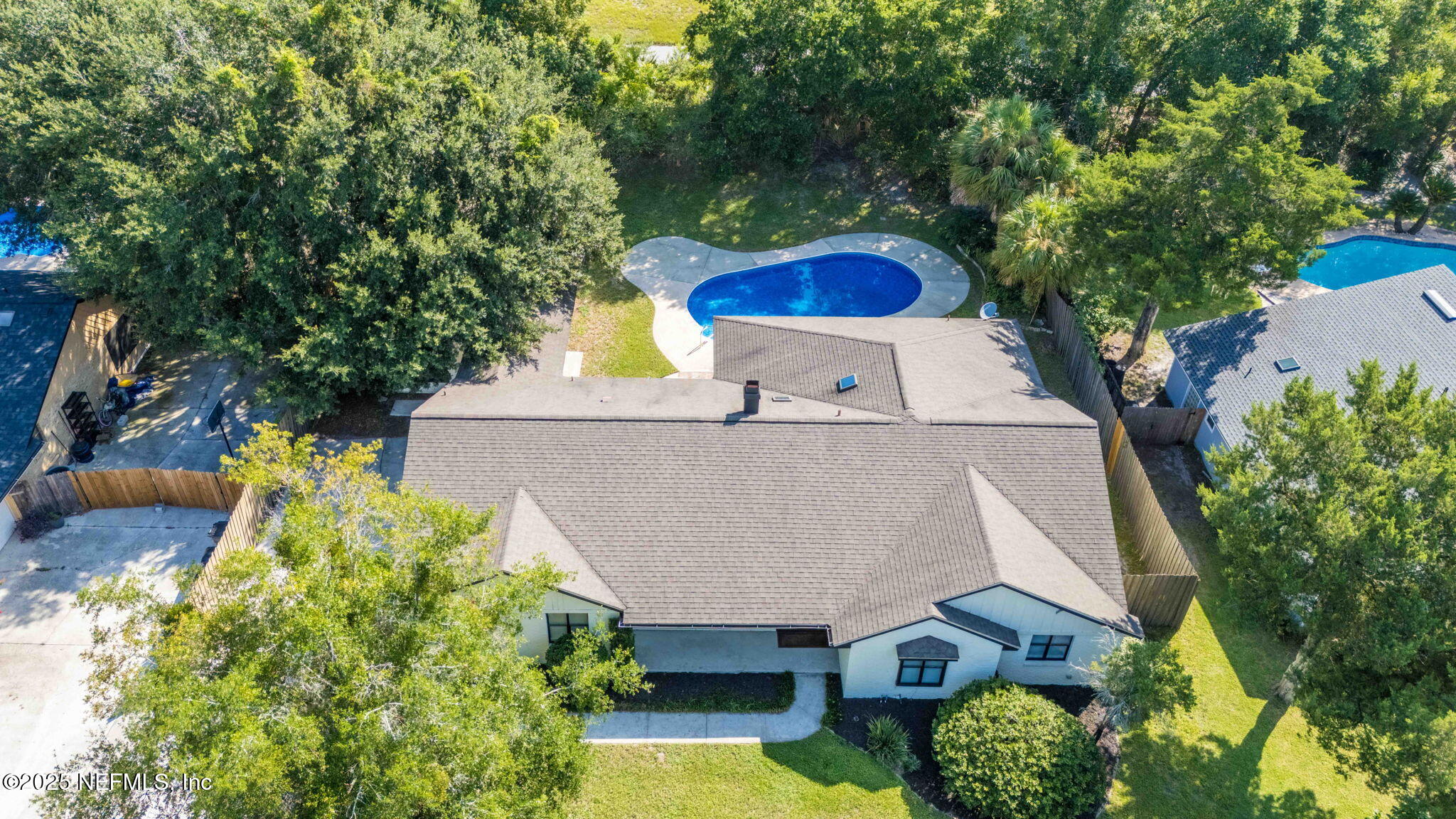 2822 Circle Ridge Drive Orange Park, FL 32065 - Photo 35 of 41 an aerial view of a house with swimming pool patio and outdoor seating