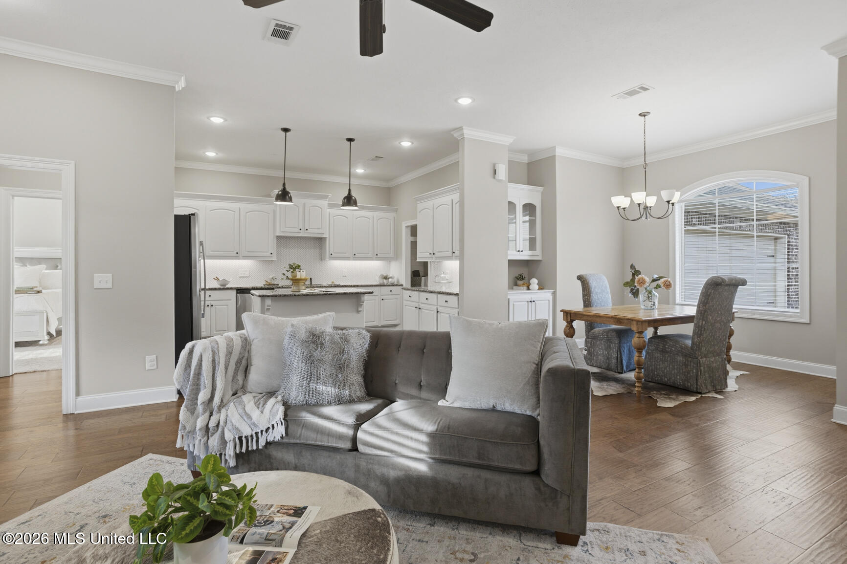 125 Western Ridge Circle Canton, MS 39046 - Photo 7 of 40 Kitchen & Living Room
