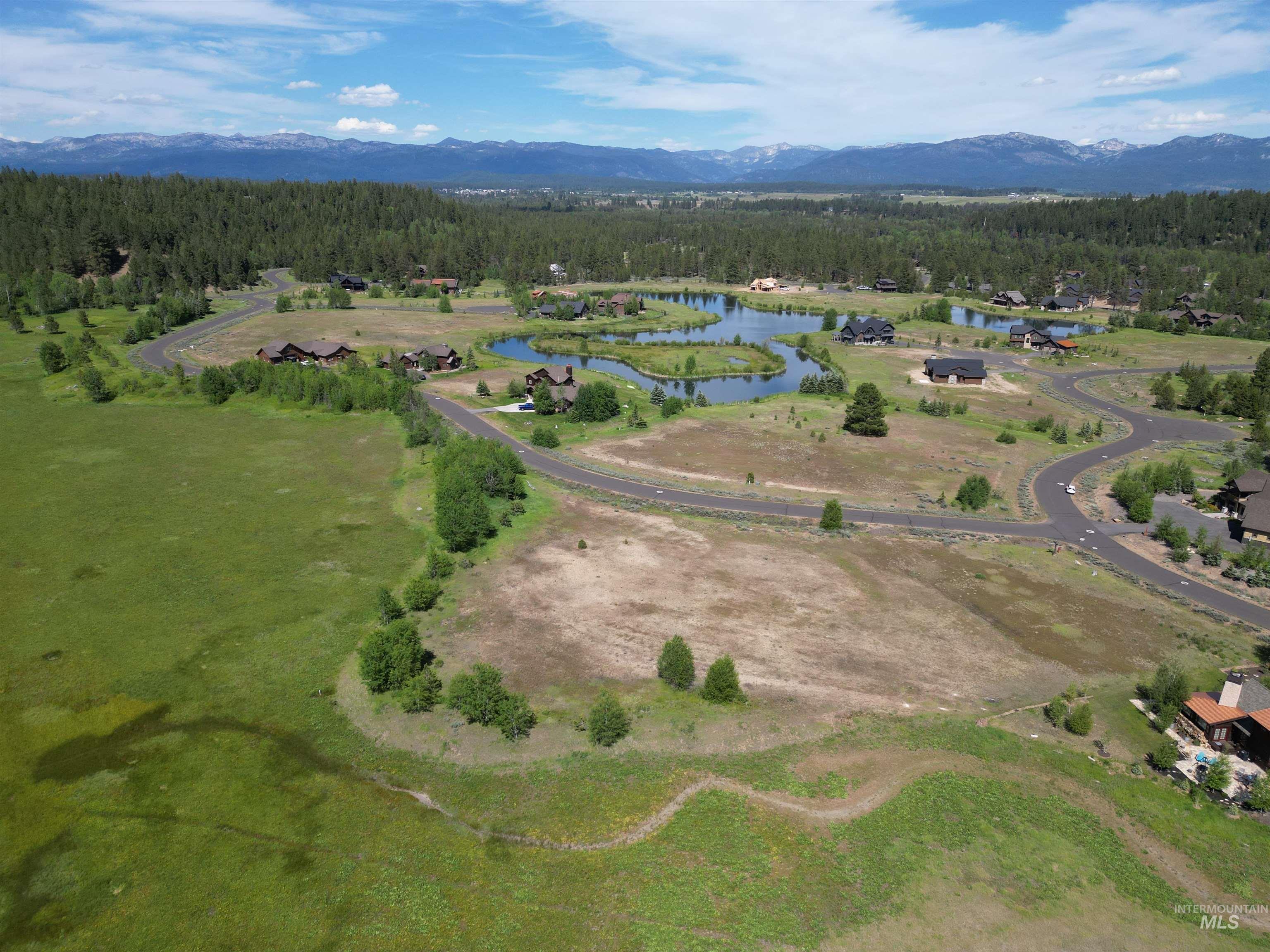 15 Meadowbright Drive McCall, ID 83638 - Photo 18 of 30 Aerial overview of property's location with a forest and a water and mountain view