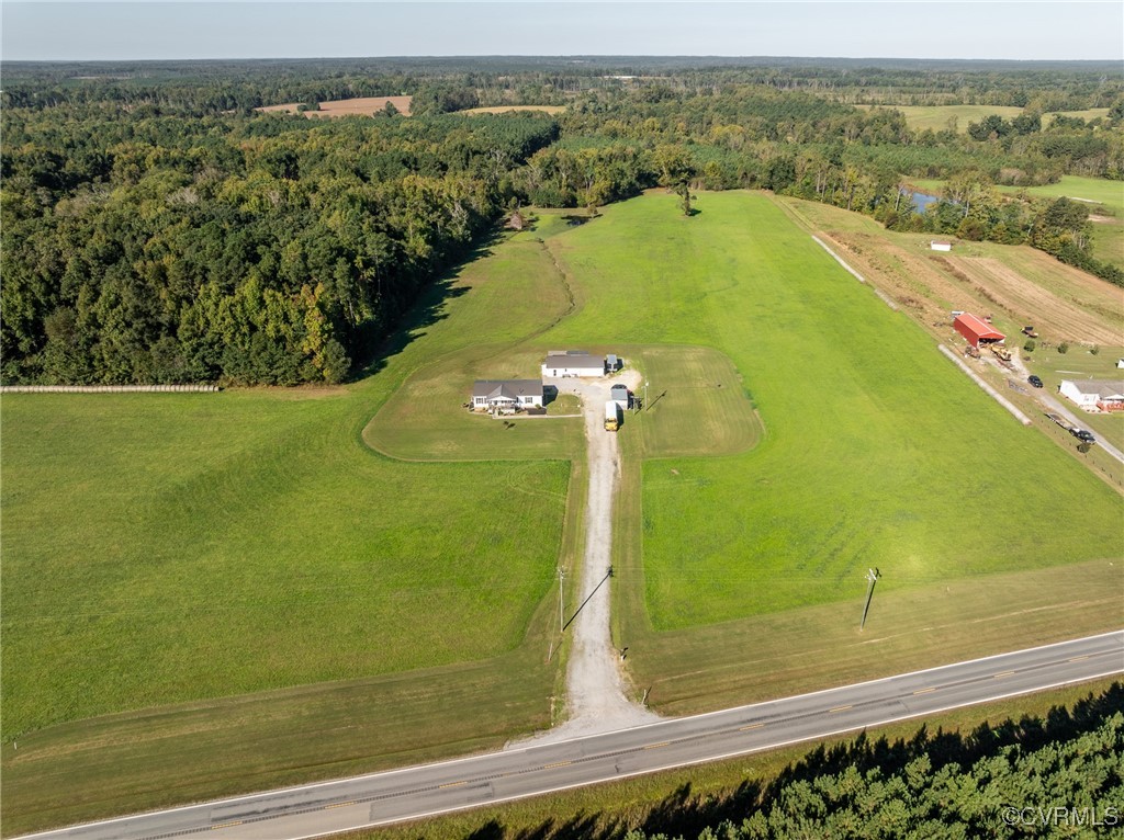 6779 South Hill Road Kenbridge, VA 23944 - Photo 2 of 50 Drone / aerial view with a rural view