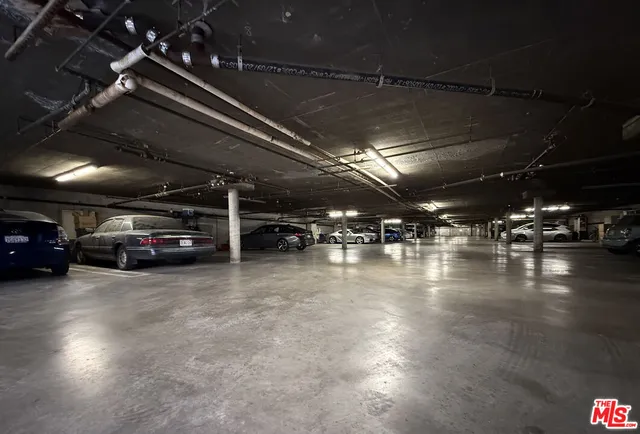 a car that is parked in a parking space