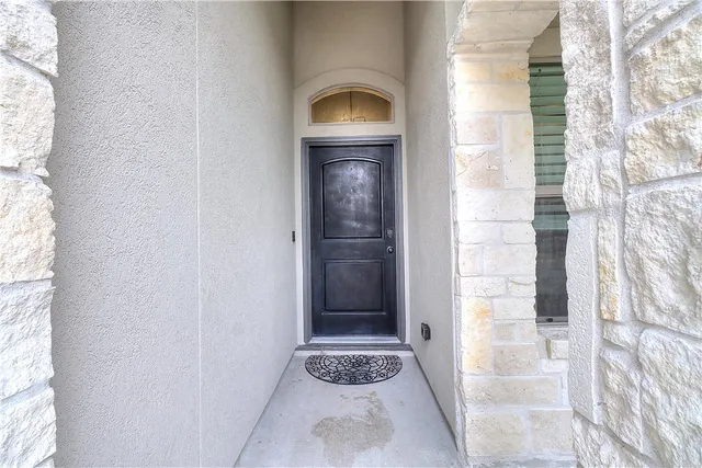 a view of an entryway door