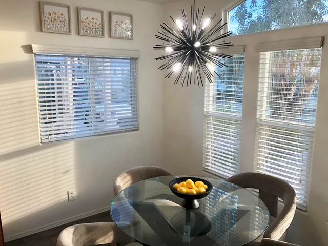 a view of a yard and entertaining space