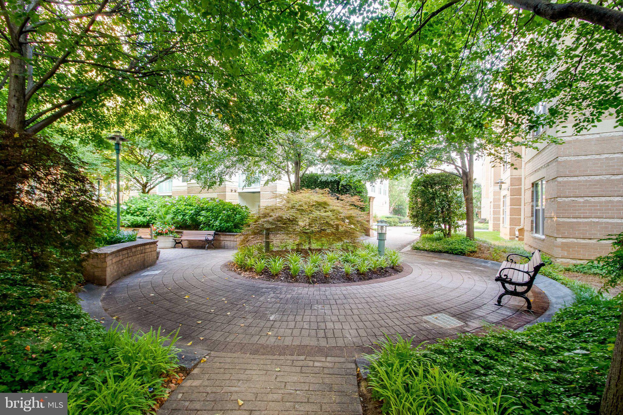 12000 Market Street, Unit 173 Reston, VA 20190 - Photo 36 of 47 Serene garden path in lush greenery.