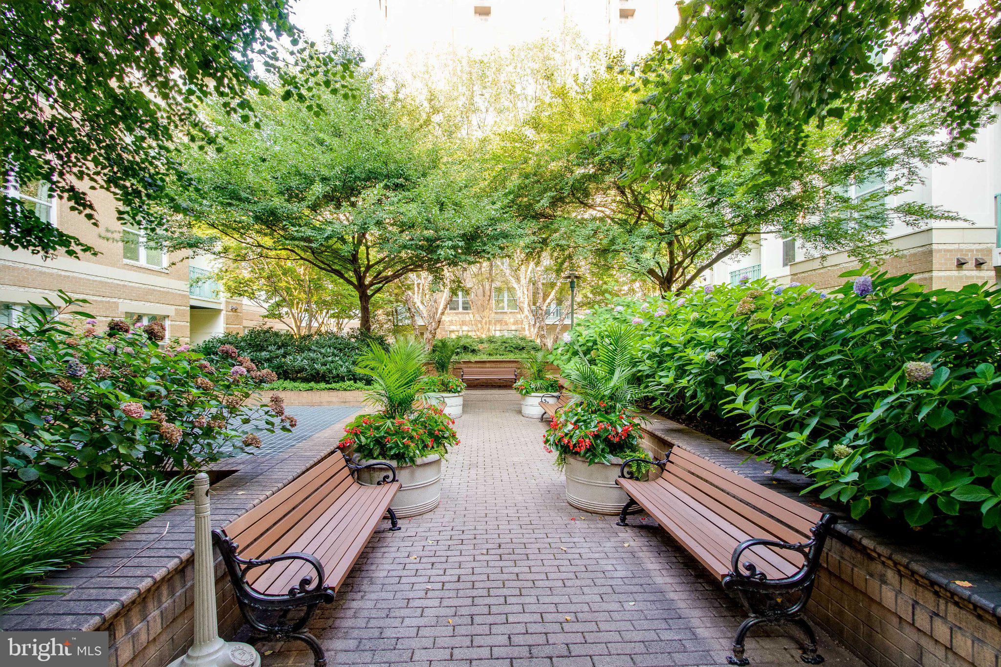 12000 Market Street, Unit 173 Reston, VA 20190 - Photo 39 of 47 Lush garden retreat with serene pathways.