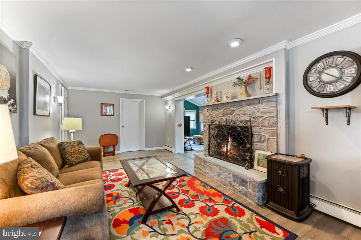 2644 Wood Road Secane, PA 19018 - Photo 5 of 28 living room view of door to laundry area