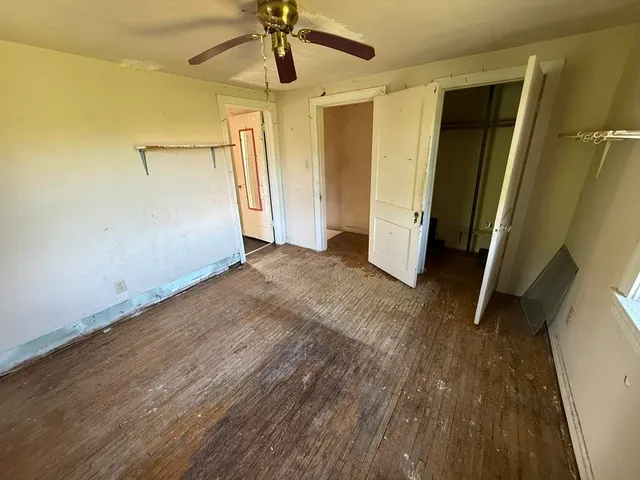 wooden floor in an empty room