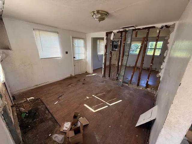 a view of an empty room