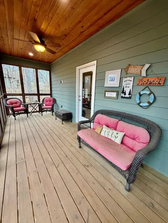 a view of outdoor seating