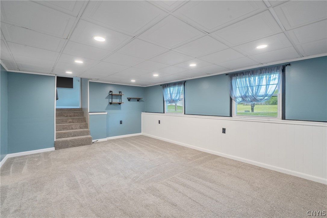 114 Saltwell Road Salina, NY 13090 - Photo 13 of 27 What a treat to have a second living space for a media room, game parlor or teen-hangout. Large windows make the room still feel open and bright. Recessed lighting overhead saves valuable floorspace as well...