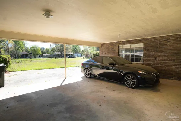 a car parked in front of a house