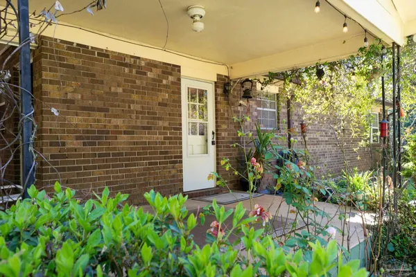a view of a pathway of a building