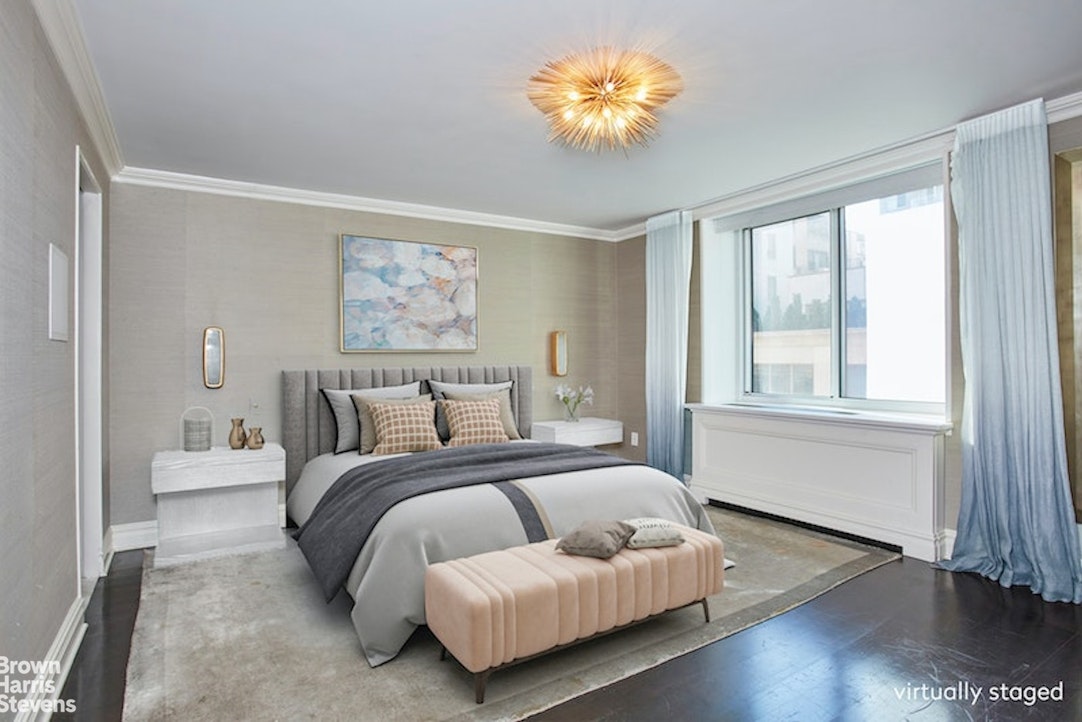 525 East 80th Street, Unit 7BC Manhattan, NY 10075 - Photo 5 of 13 a spacious bedroom with a bed and a window