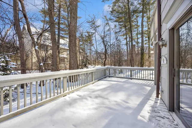 a view of a porch with a yard