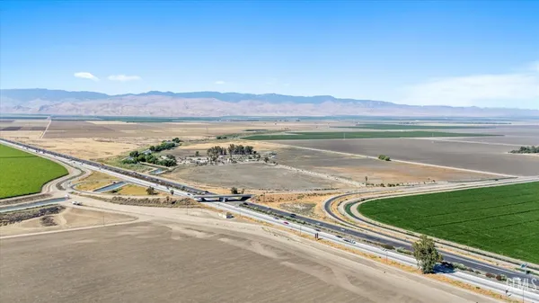a view of a garage with wooden floor