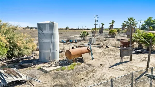 a view of a swimming pool with an ocean view