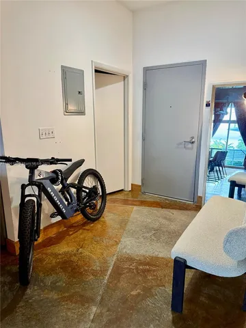 a view of a livingroom with furniture