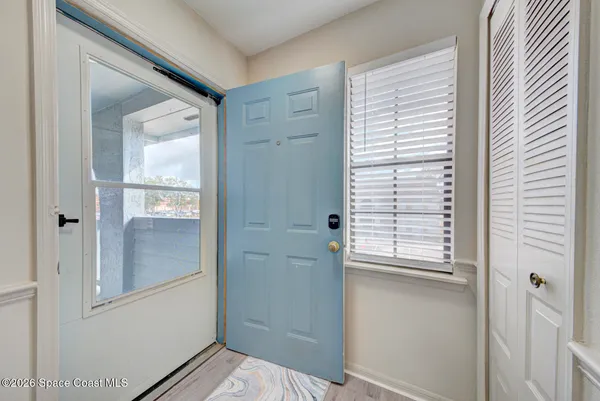 a view of front door