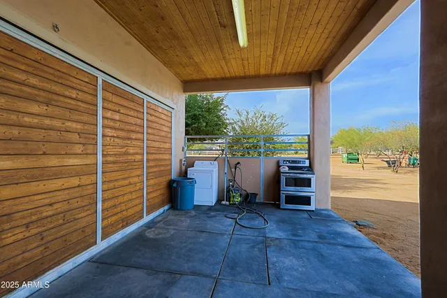 a view of outdoor space with seating area