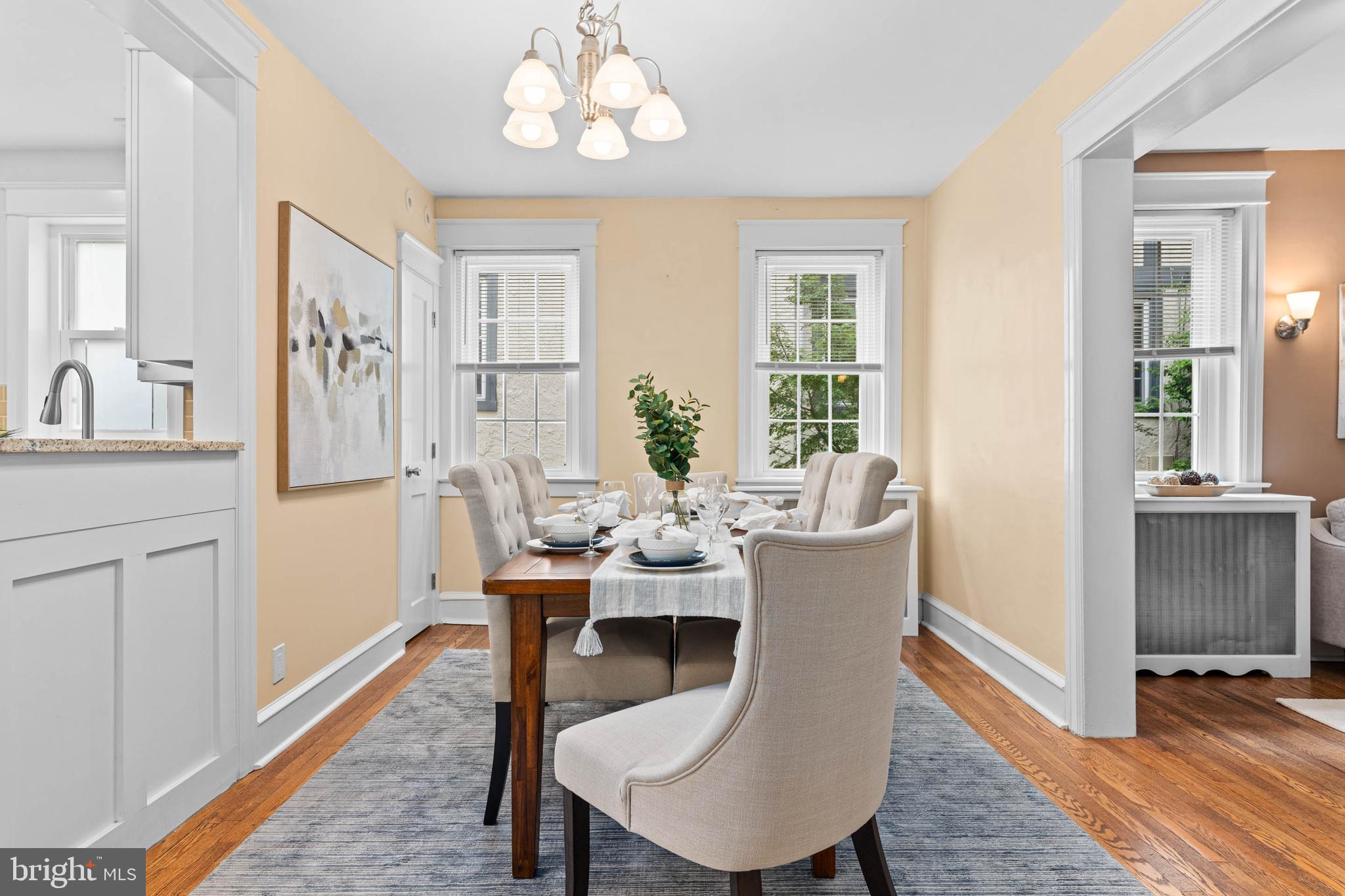 32 Chatham Road Ardmore, PA 19003 - Photo 7 of 23 a view of a dining room with furniture window and wooden floor