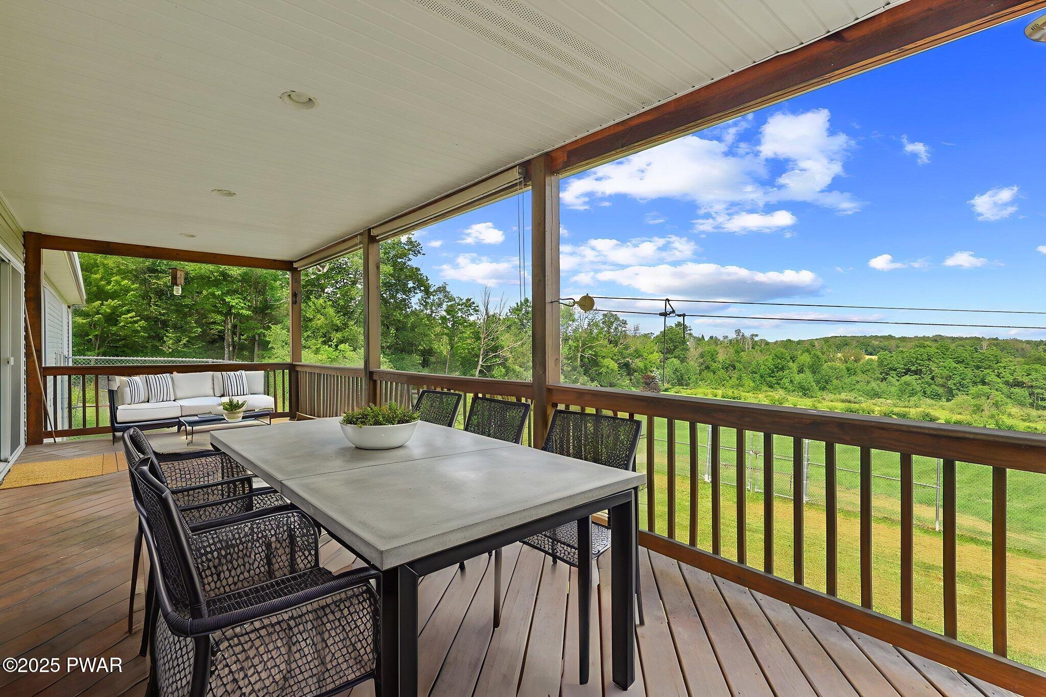 1860 Ravnikar Road Waymart, PA 18472 - Photo 54 of 72 Back Covered Deck Virtual