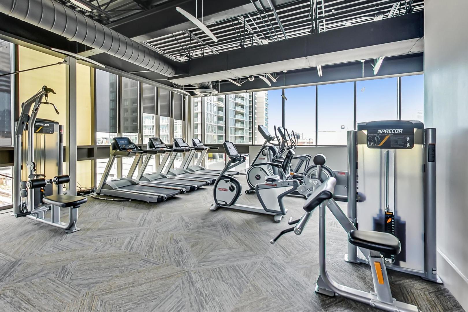660 West Wayman Street, Unit 603 Chicago, IL 60661 - Photo 21 of 31 a view of a room with gym equipment