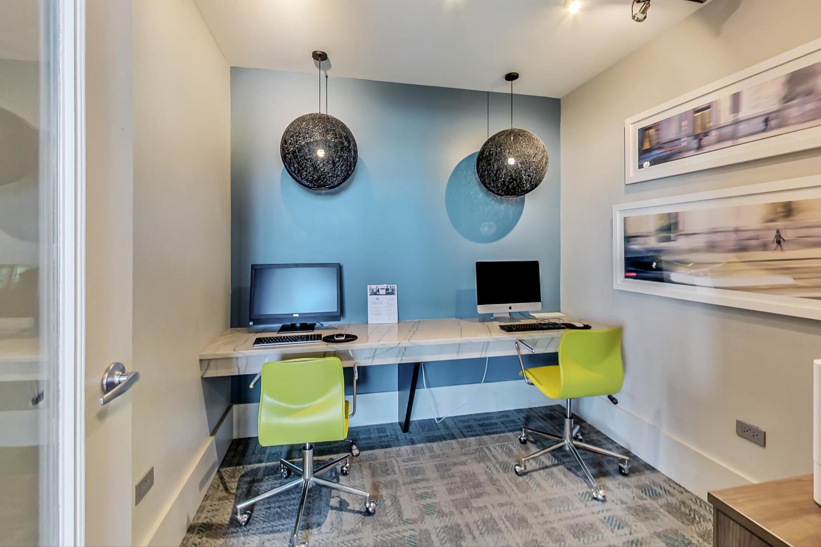 660 West Wayman Street, Unit 603 Chicago, IL 60661 - Photo 29 of 31 a view of a work space with furniture and a window