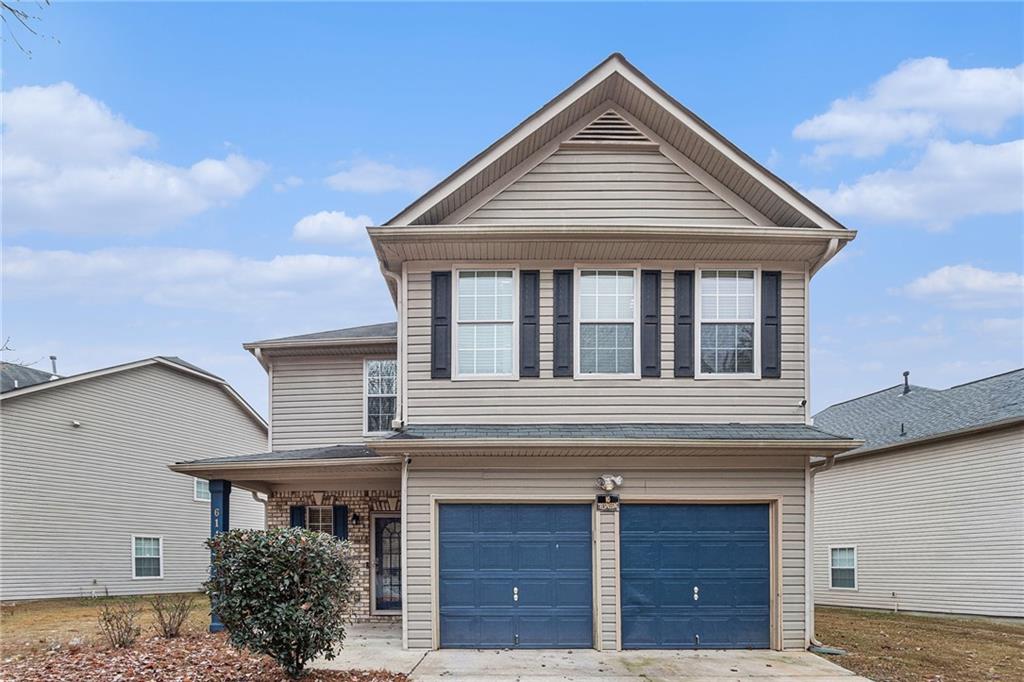 a front view of a house