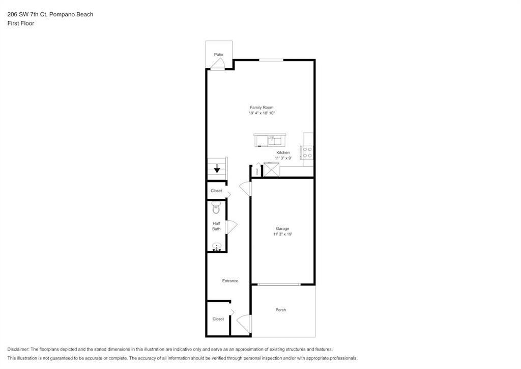208 Southwest 7th Court Pompano Beach, FL 33060 - Photo 31 of 32 208 - floorplan 2