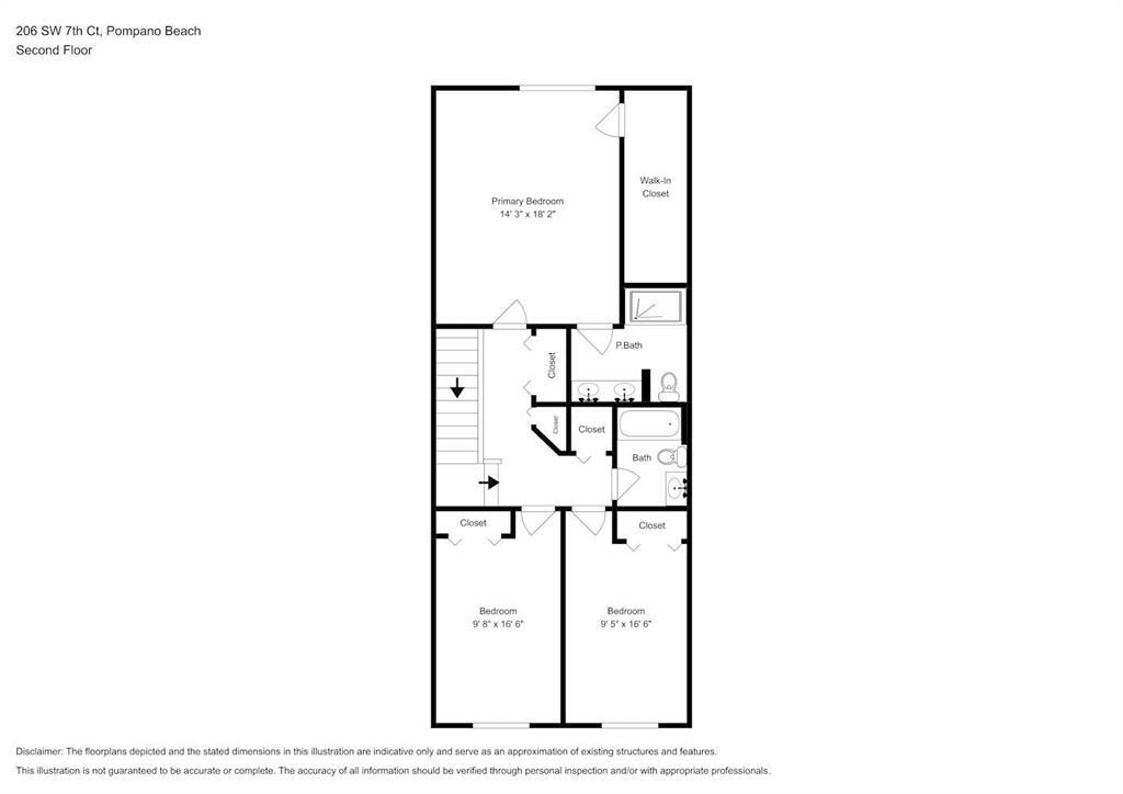 208 Southwest 7th Court Pompano Beach, FL 33060 - Photo 32 of 32 208 -floorplan 2nd floor