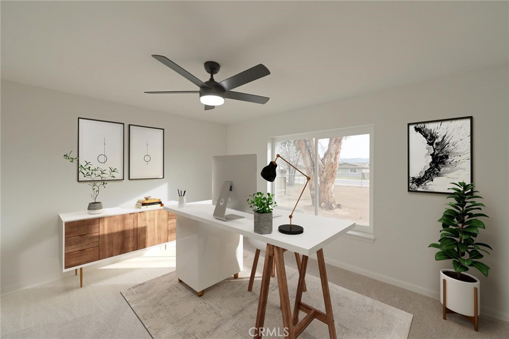 11724 Jamacha Road Apple Valley, CA 92308 - Photo 14 of 25 Bedroom (Disclaimer: Some images have been digitally enhanced with virtual staging to illustrate potential room layouts and furnishings. Actual property condition and features may vary. Buyer to verify all information independently).