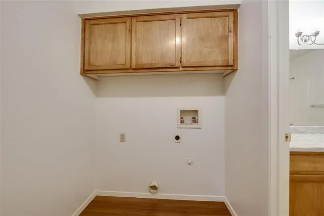 a view of room with washer and dryer