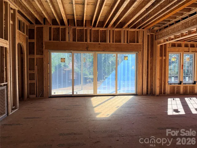 a front view of a building with entrance gate