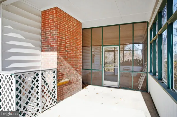 a view of a porch