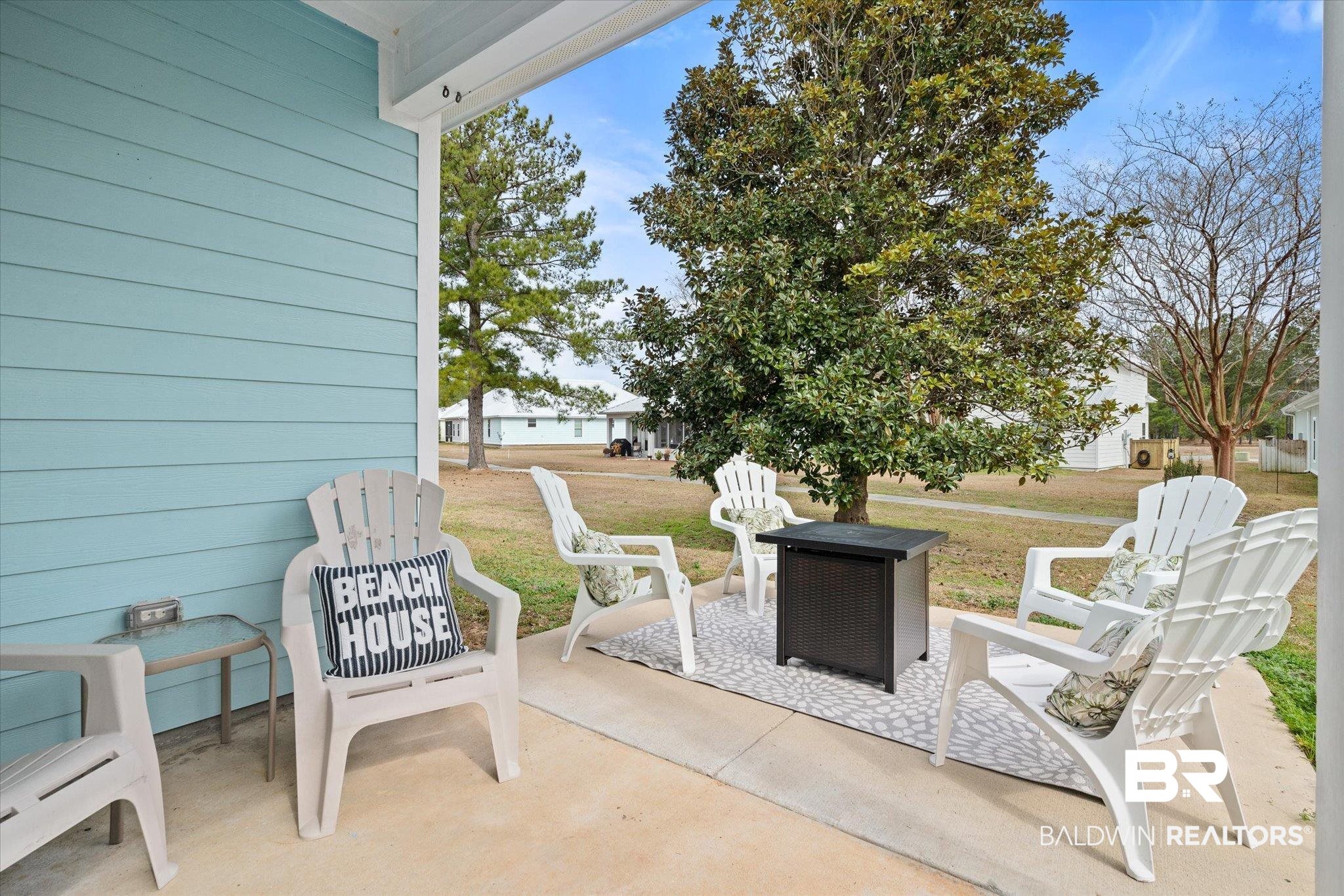 8056 Carmel Circle Foley, AL 36535 - Photo 22 of 28 View of patio / terrace with a fire pit
