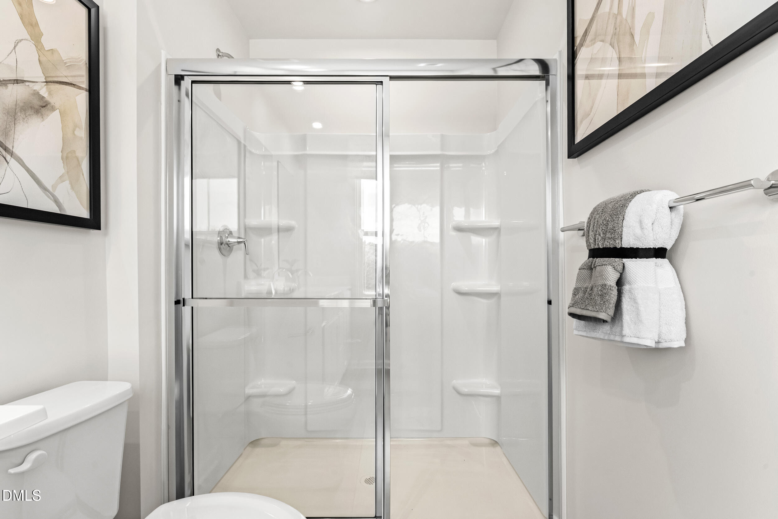 217 Rosewood Drive Sanford, NC 27330 - Photo 20 of 29 a bathroom with a shower and a toilet