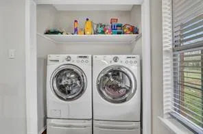 a view of washer and dryer